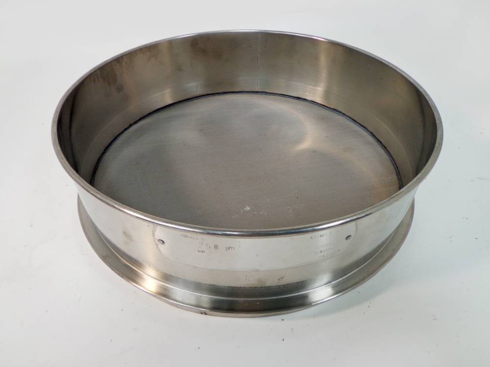 ASTM E11 300mm dia. Stainless Steel Woven Wire Mesh Laboratory Test Sieve, 250um/60.